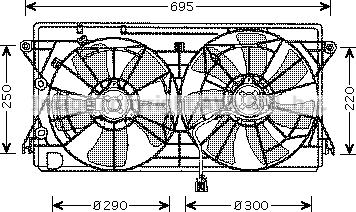 Prasco TO7550 - Fen, radiator furqanavto.az