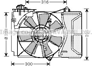 Prasco TO7503 - Fen, radiator furqanavto.az