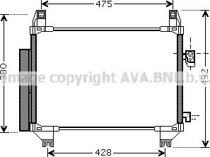 Prasco TOA5407D - Kondenser, kondisioner furqanavto.az