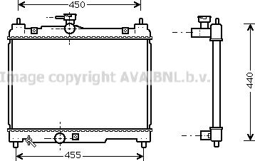 Prasco TOA2251 - Radiator, mühərrikin soyudulması furqanavto.az