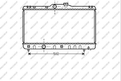 Prasco TY082R001 - Radiator, mühərrikin soyudulması furqanavto.az