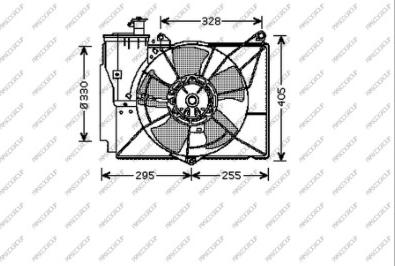 Prasco TY320F004 - Fen, radiator furqanavto.az