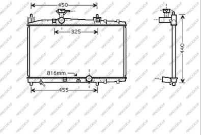 Prasco TY320R005 - Radiator, mühərrikin soyudulması furqanavto.az