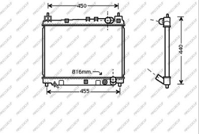 Prasco TY320R002 - Radiator, mühərrikin soyudulması furqanavto.az