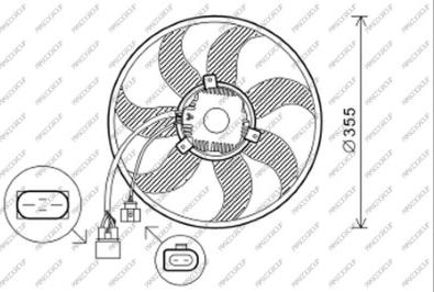 Prasco VG055F004 - Fen, radiator furqanavto.az