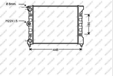 Prasco VG012R004 - Radiator, mühərrikin soyudulması furqanavto.az