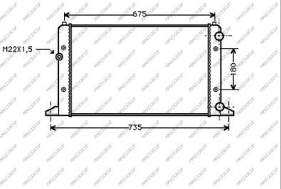 Prasco VG034R004 - Radiator, mühərrikin soyudulması furqanavto.az