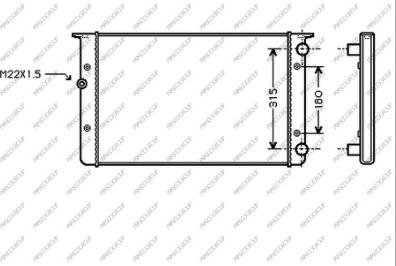 Prasco VG032R006 - Radiator, mühərrikin soyudulması furqanavto.az