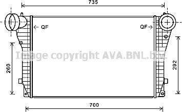 Prasco VN4319 - Intercooler, şarj cihazı furqanavto.az