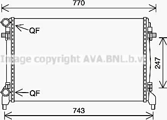 Prasco VN2402 - Radiator, mühərrikin soyudulması furqanavto.az