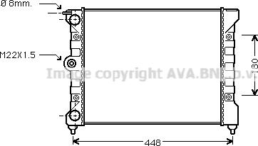 Prasco VN2038 - Radiator, mühərrikin soyudulması furqanavto.az