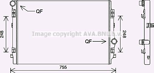 Prasco VN2398 - Radiator, mühərrikin soyudulması furqanavto.az