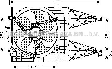 Prasco VN7507 - Fen, radiator furqanavto.az