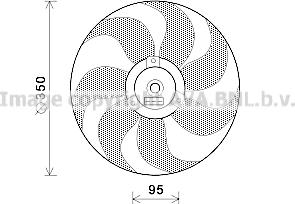 Prasco VN7511 - Fen, radiator furqanavto.az