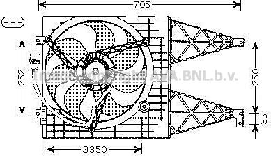 Prasco VN7513 - Fen, radiator furqanavto.az