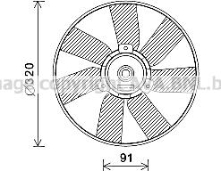 Prasco VN7538 - Fen, radiator www.furqanavto.az