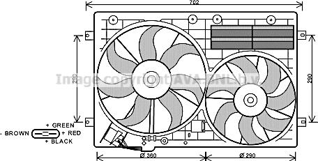 Prasco VN7529 - Fen, radiator www.furqanavto.az