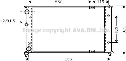 Prasco VNA2192 - Radiator, mühərrikin soyudulması furqanavto.az