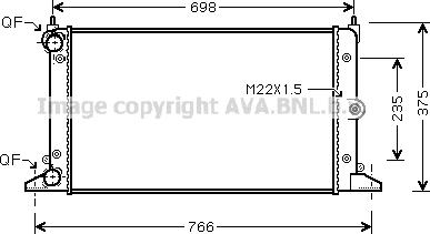 Prasco VNA2188 - Radiator, mühərrikin soyudulması furqanavto.az