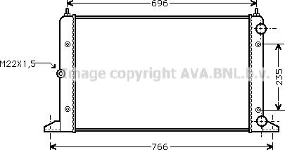 Prasco VNA2134 - Radiator, mühərrikin soyudulması furqanavto.az