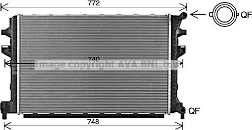 Prasco VNA2383 - Radiator, mühərrikin soyudulması furqanavto.az