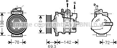 Prasco VNK318 - Kompressor, kondisioner furqanavto.az