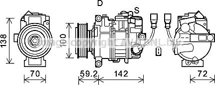 Prasco VNK385 - Kompressor, kondisioner furqanavto.az