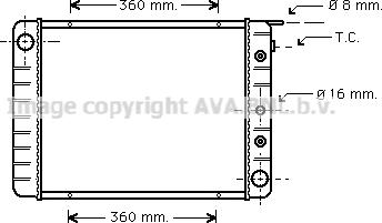 Prasco VO2051 - Radiator, mühərrikin soyudulması furqanavto.az