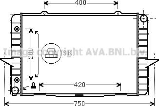 Prasco VO2064 - Radiator, mühərrikin soyudulması furqanavto.az