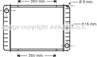 Prasco VO2038 - Radiator, mühərrikin soyudulması furqanavto.az