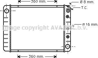 Prasco VO2028 - Radiator, mühərrikin soyudulması furqanavto.az