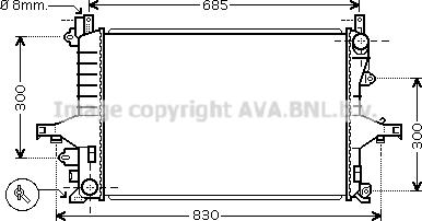 Prasco VO2114 - Radiator, mühərrikin soyudulması furqanavto.az