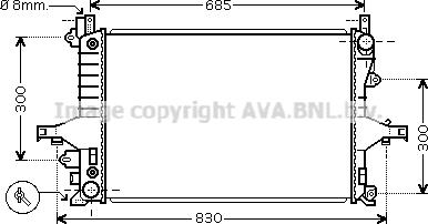 Prasco VO2115 - Radiator, mühərrikin soyudulması furqanavto.az