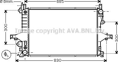 Prasco VO2117 - Radiator, mühərrikin soyudulması furqanavto.az