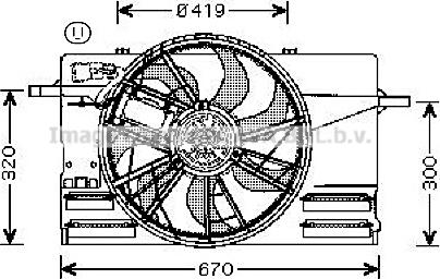 Prasco VO7508 - Fen, radiator furqanavto.az