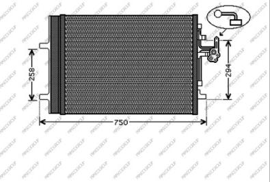 Prasco VV046C002 - Kondenser, kondisioner furqanavto.az