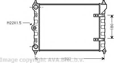 Prasco VW2095 - Radiator, mühərrikin soyudulması furqanavto.az