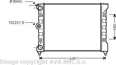 Prasco VW2038 - Radiator, mühərrikin soyudulması furqanavto.az