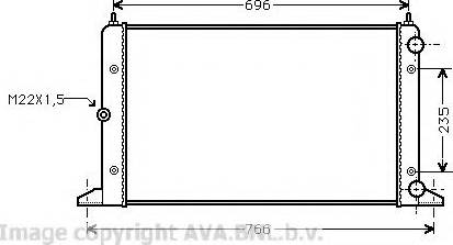 Prasco VW2134 - Radiator, mühərrikin soyudulması furqanavto.az