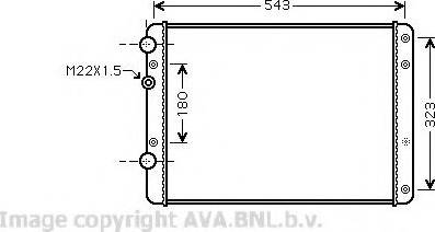 Prasco VW2249 - Radiator, mühərrikin soyudulması furqanavto.az