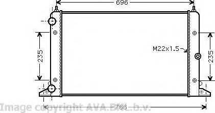 Prasco VW2247 - Radiator, mühərrikin soyudulması furqanavto.az