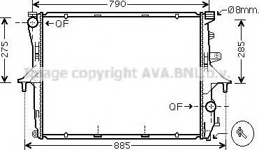 Prasco VW2214 - Radiator, mühərrikin soyudulması furqanavto.az