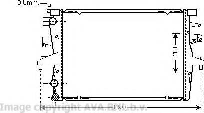 Prasco VW2230 - Radiator, mühərrikin soyudulması furqanavto.az