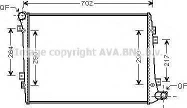 Prasco VW2224 - Radiator, mühərrikin soyudulması furqanavto.az