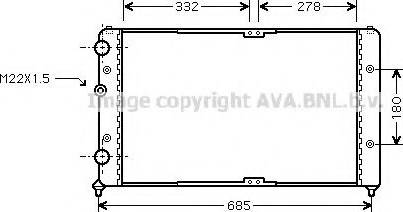 Prasco VWA2191 - Radiator, mühərrikin soyudulması furqanavto.az