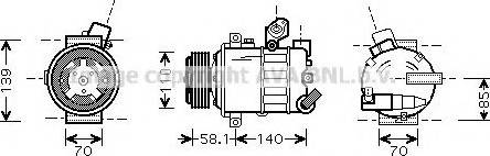 Prasco VWK302 - Kompressor, kondisioner furqanavto.az