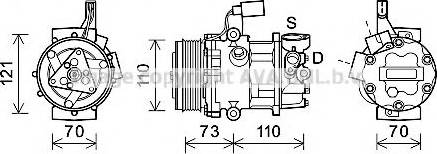 Prasco VWK375 - Kompressor, kondisioner furqanavto.az