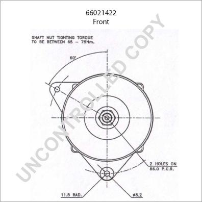 Prestolite Electric 66021422 - Alternator furqanavto.az