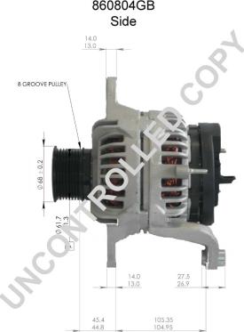 Prestolite Electric 860804GB - Alternator furqanavto.az