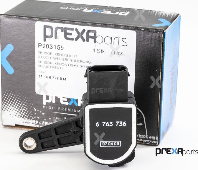 PREXAparts P203159 - Sensor, Ksenon işığı (faranın diapazonunun tənzimlənməsi) furqanavto.az